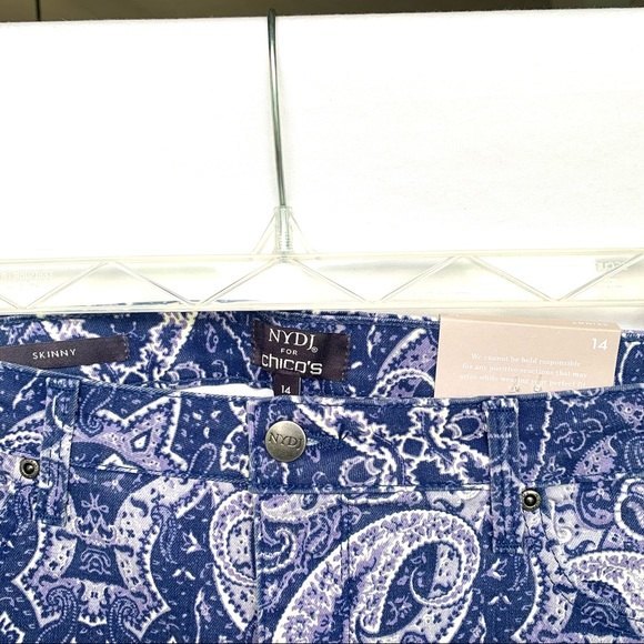 NYDJ Flawless Contour Skinny Ankle Jeans Size 14 - Picture 5 of 7